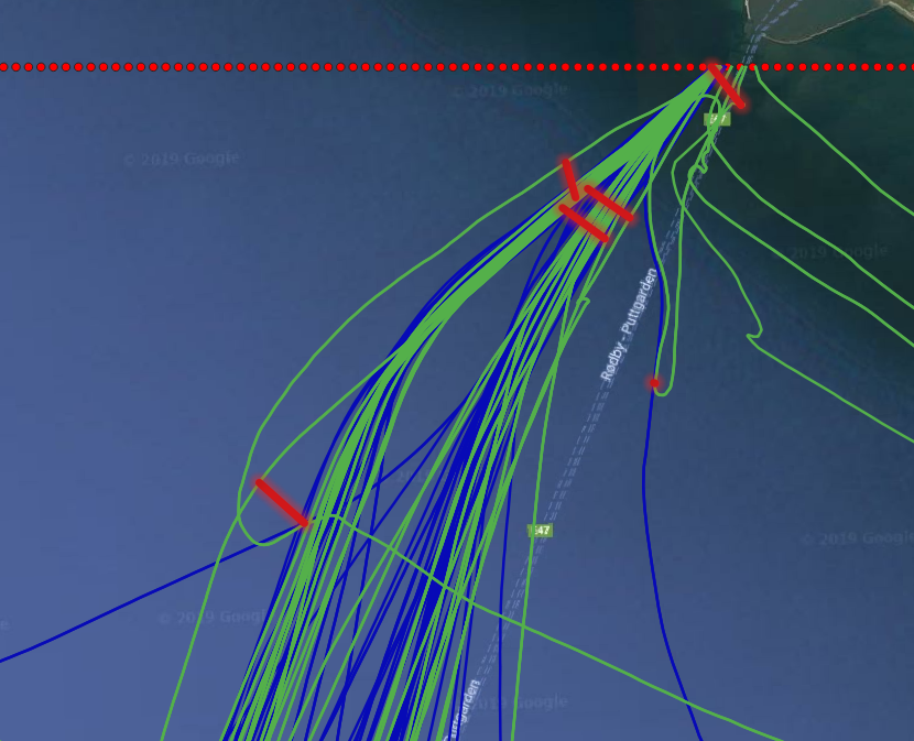 A zoom-in on a dangerous approach